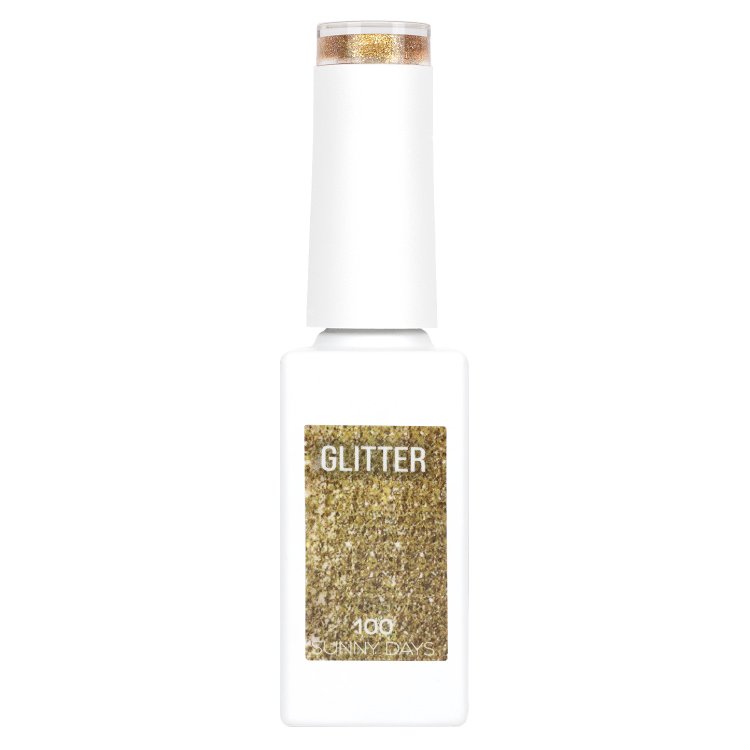 Ημιμόνιμο Βερνίκι Νυχιών Sunny Days Νο 100 Χρυσό Glitter 10ml