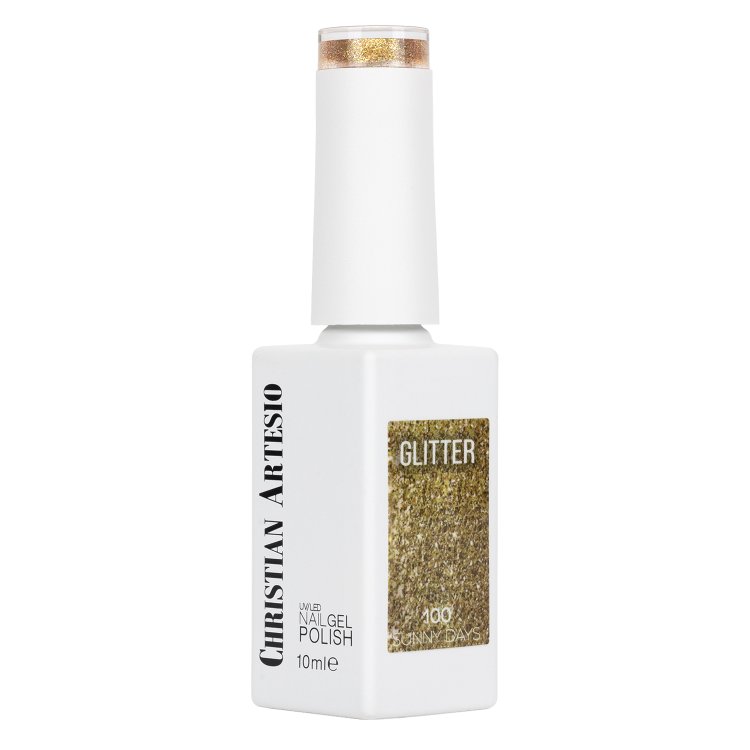 Ημιμόνιμο Βερνίκι Νυχιών Sunny Days Νο 100 Χρυσό Glitter 10ml