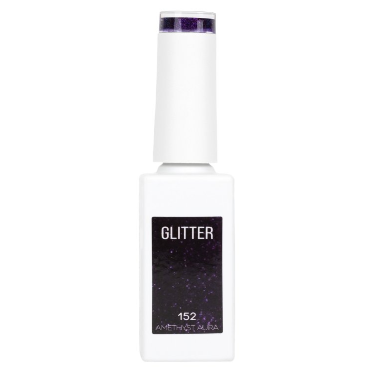 Ημιμόνιμο Βερνίκι Νυχιών Amethyst Aura Νο 152 Μωβ Glitter 10ml