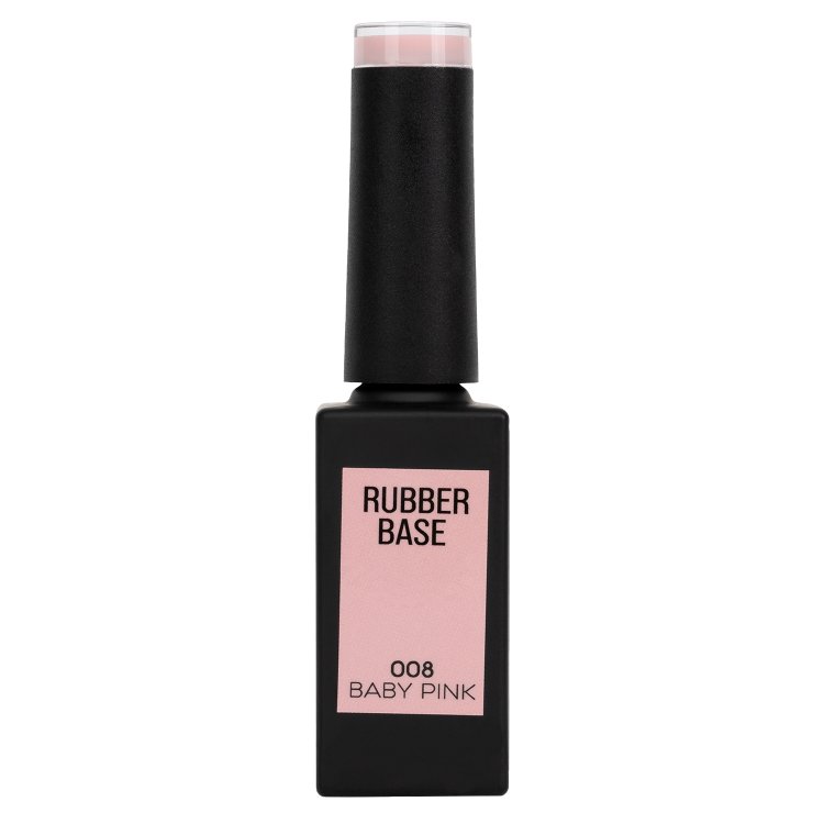 Ημιμόνιμο Βερνίκι Rubber Base Baby Pink No 008 Ροζ 10ml