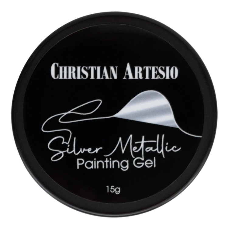 Silver Metallic Painting Gel 15g