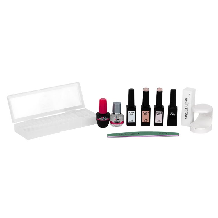 Babyboomer-Nagel-Set mit Acryl