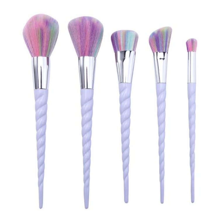 5-teiliges Einhorn Rainbow Make-up-Pinsel-Set