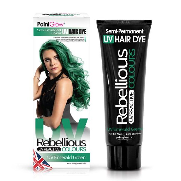 Rebellious semi-permanente Haarfarbe neon Emerald Green, 70ml