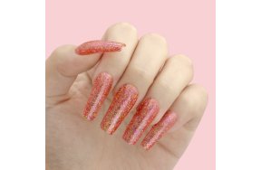 Ημιμόνιμο Βερνίκι Νυχιών Νο 320 Ροζ Glitter 10ml