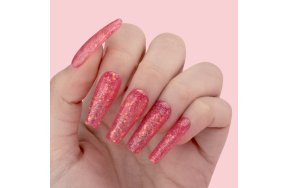 Ημιμόνιμο Βερνίκι Νυχιών Milan Νο 458 Ροζ Glitter Παγιέτα 10ml