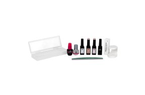 Babyboomer-Nagel-Set mit Acryl