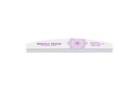 Professionelle Mega-Schwammfeile Weiss Halbmond #100/180