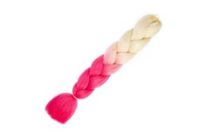 Μαλλιά για Ράστα και Πλεξούδες Όμπρε Ξανθό/Ροζ Β48# 100g 60cm