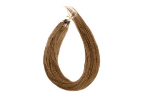 Micro Ring Loop Hair Extensions Νο4 Καστανό – 100% Φυσική Τρίχα, 50cm 10τεμ.