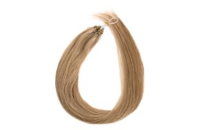 Micro Ring Loop Hair Extensions Νο12 Ξανθό Σκούρο Μπεζ – 100% Φυσική Τρίχα, 50cm 10τεμ.