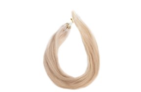 Micro Ring Loop Hair Extensions Νο SILVER Ξανθό Ασημί Μαύρο – 100% Φυσική Τρίχα, 50cm 10τεμ.